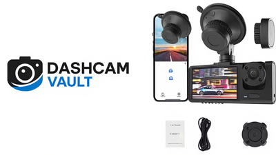 HD 1080P 3 Cameras + WiFi (Front/Rear/In-Car) Night Vision Video Recorder